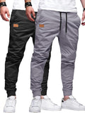 PLEPAN Mens Casual Cargo Joggers - Comfortable Cotton Twill Chinos