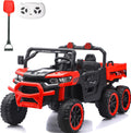 24V Electric Dump Truck Side by Side 2-Seater Ride On Truck - 4WD