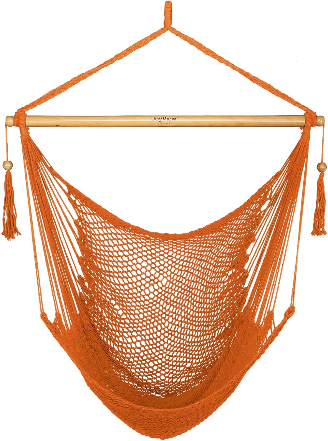 JoyView Hammock Chair XL Rope Swing with Spreader Bar for Relaxation