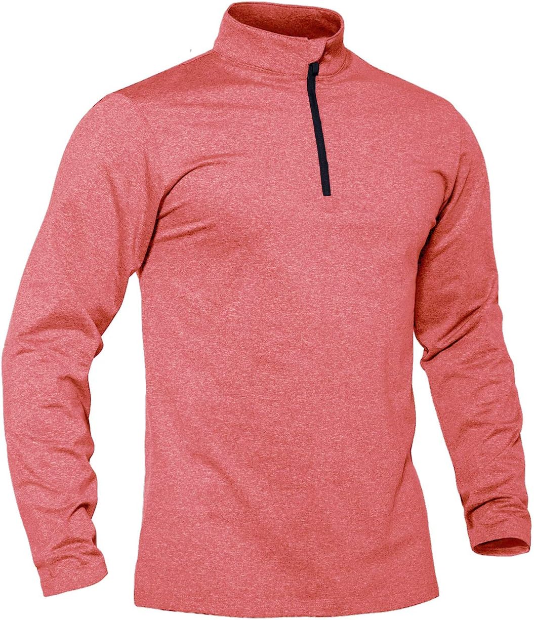 TACVASEN Men's Quarter Zip Pullover for Winter Activities