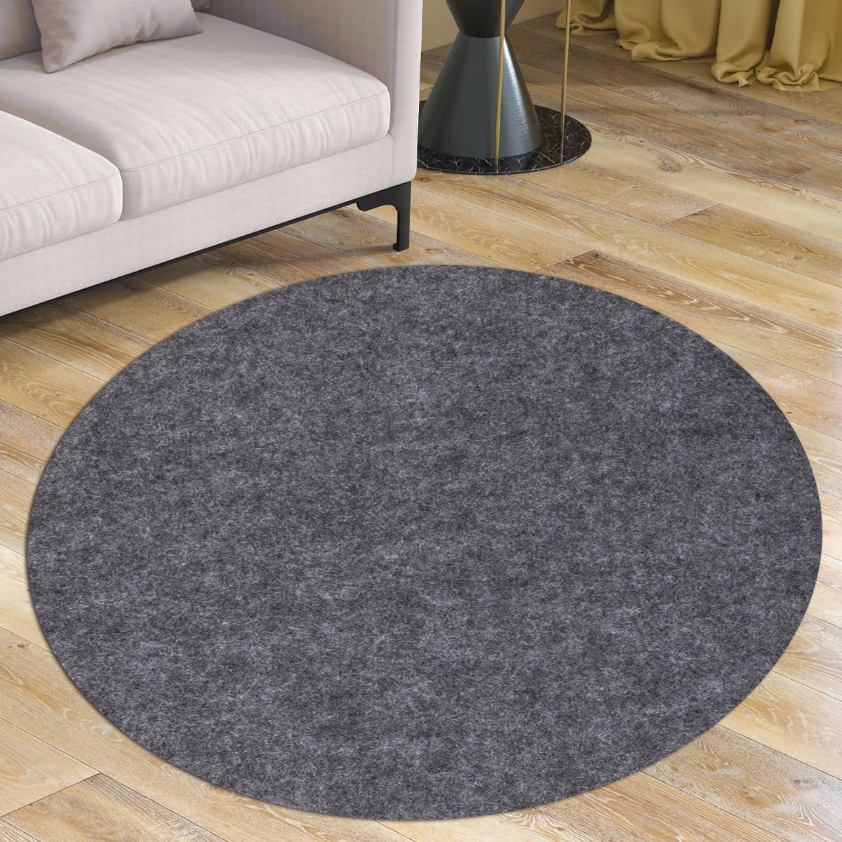 Waterproof Rug Pad Round 7-Foot Non-Slip for All Floors