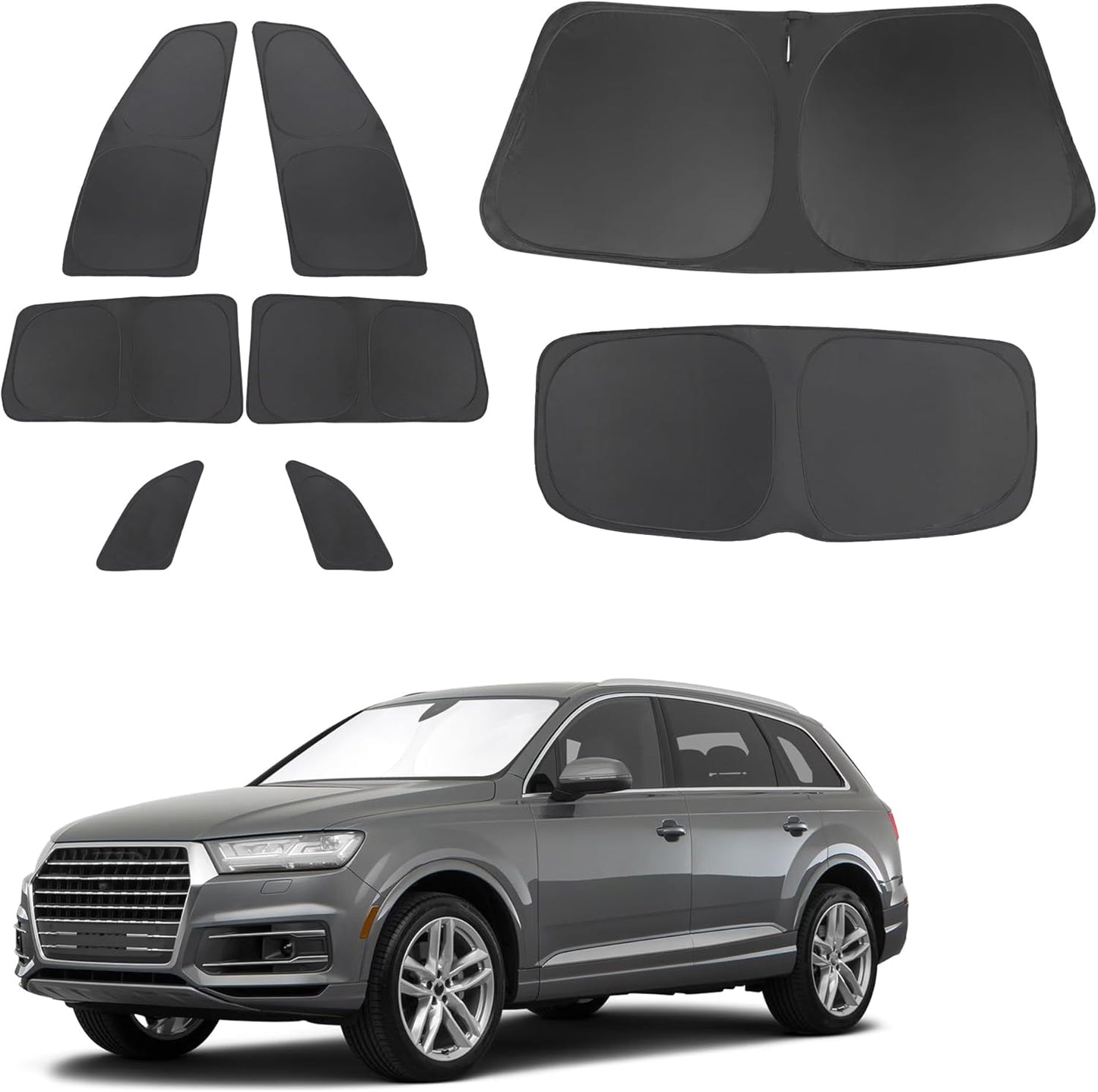 Custom Fit Window Shades for Audi Q7 2007-2015 Sun Protection