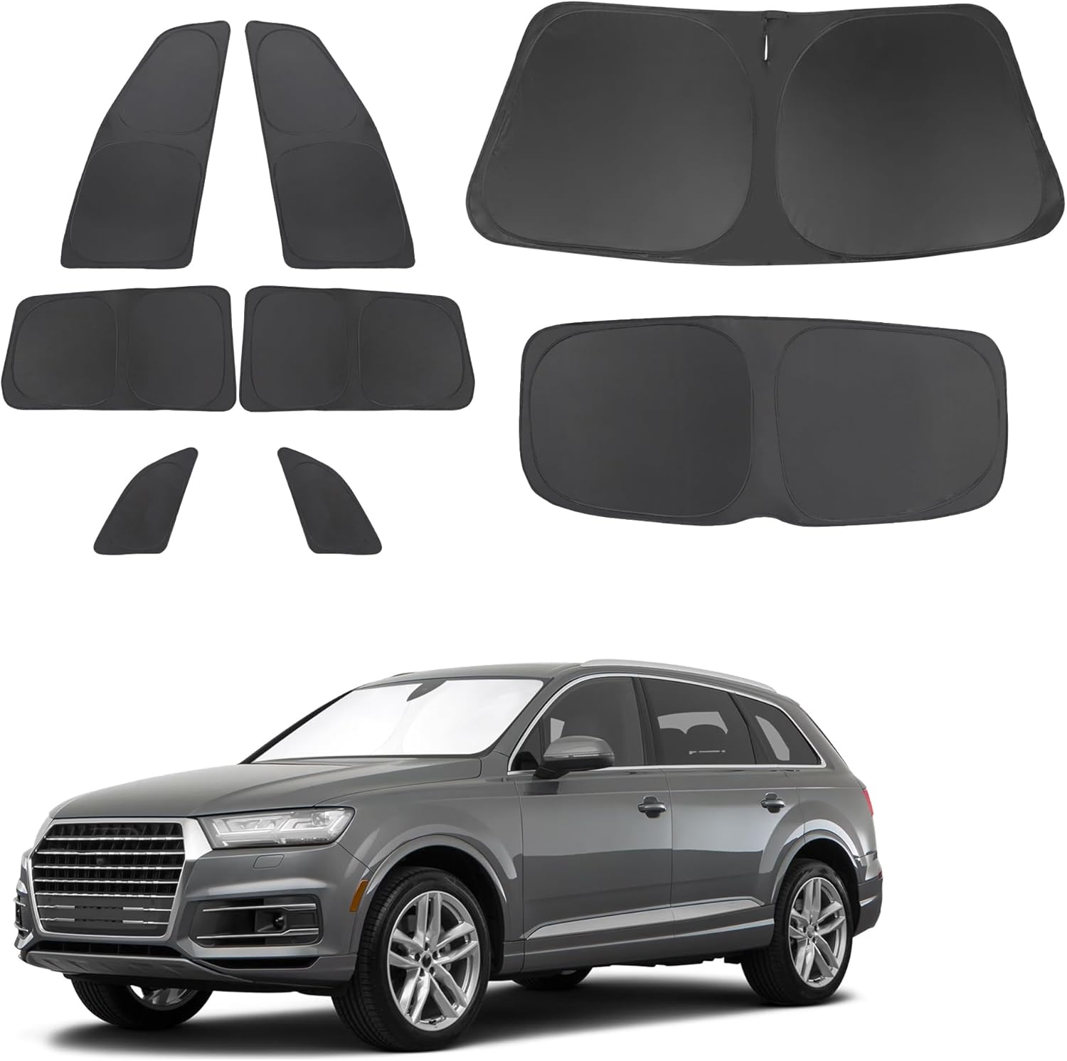 Custom Fit Window Shades for Audi Q7 2007-2015 Sun Protection