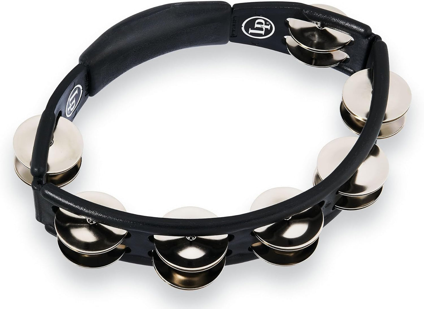LP150 Cyclops Hand Held Tambourine with Steel Jingles for Musicians