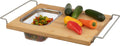 Cutting Board with Strainer - 2 in 1 Over-Sink Bamboo Prep Board