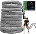 Battle Ropes Gray Workout Rope for Home Gym and Exercise