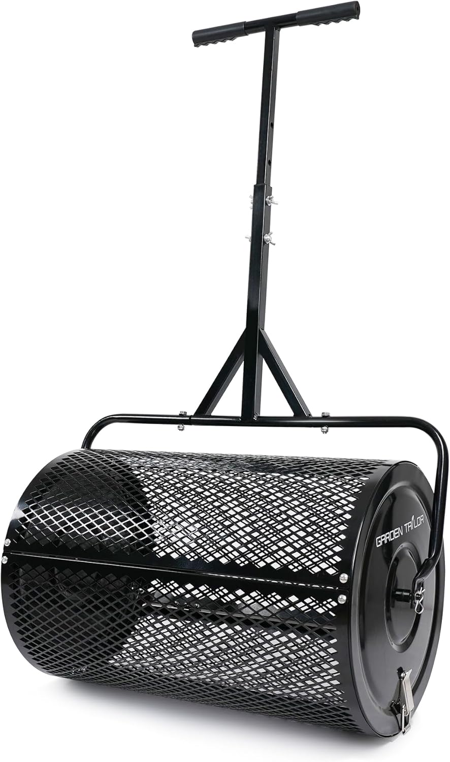 Compost Spreader 24 Inch for Efficient Lawn Care and Top Dressing