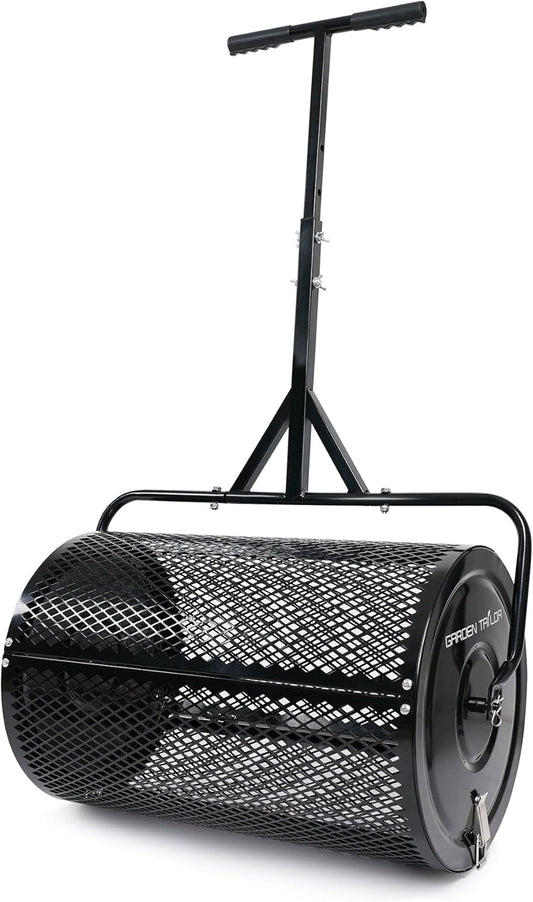 Compost Spreader 24 Inch for Efficient Lawn Care and Top Dressing
