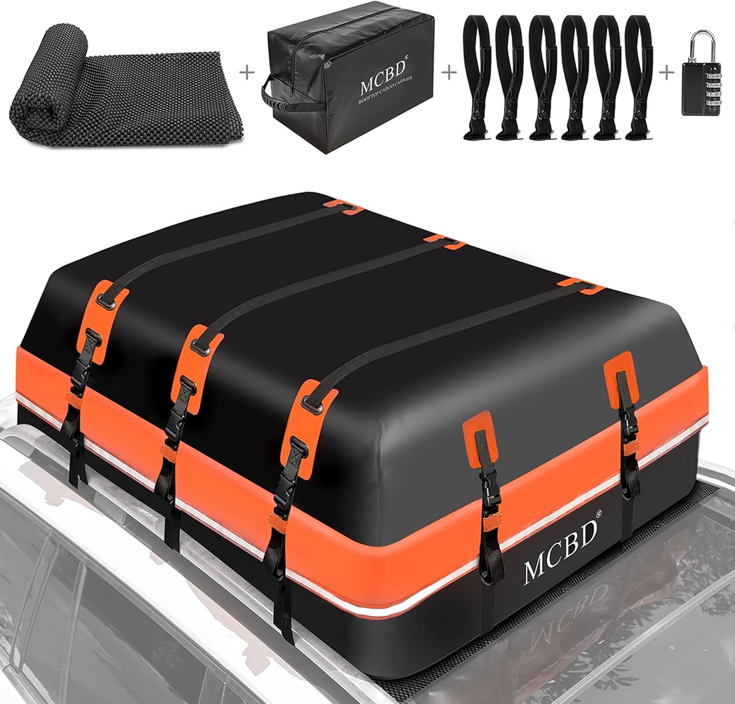 Rooftop Cargo Carrier 21 Cubic Feet Waterproof Soft-Shell Bag