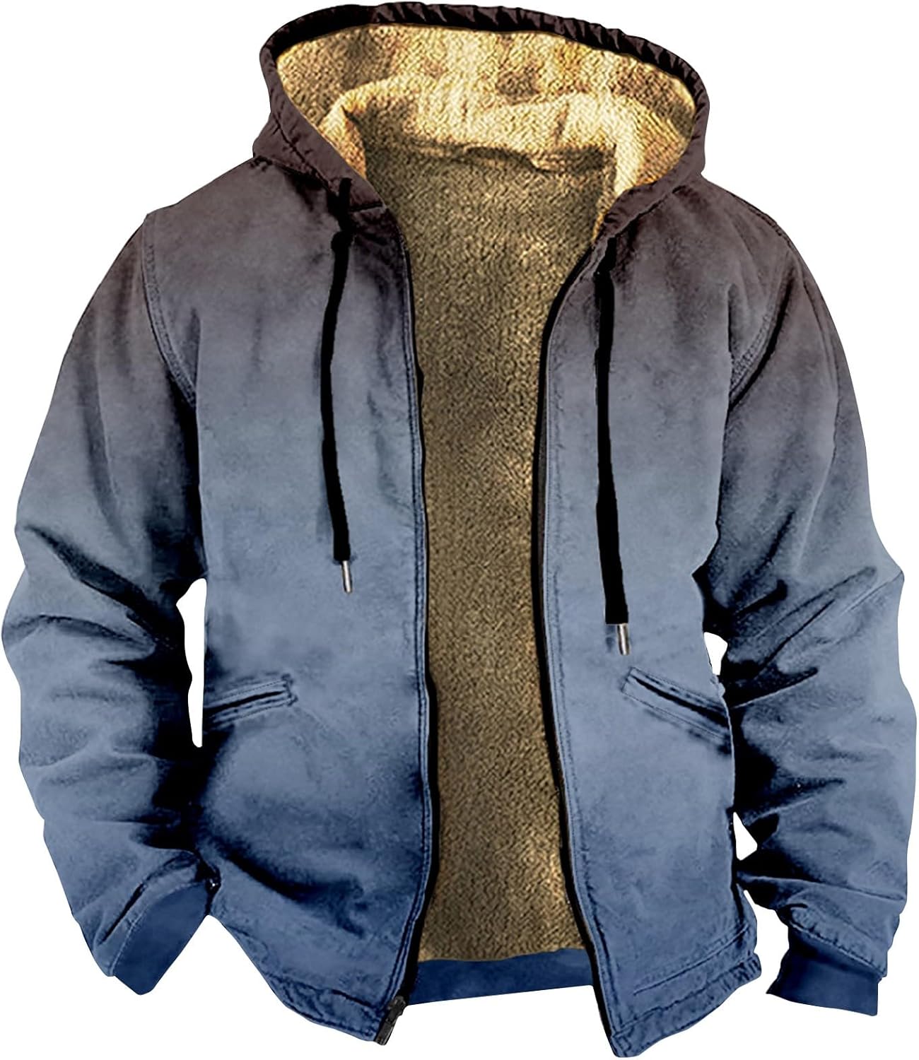 Cozy Sherpa-Lined Zip-Up Hoodie: Warmth in Style!