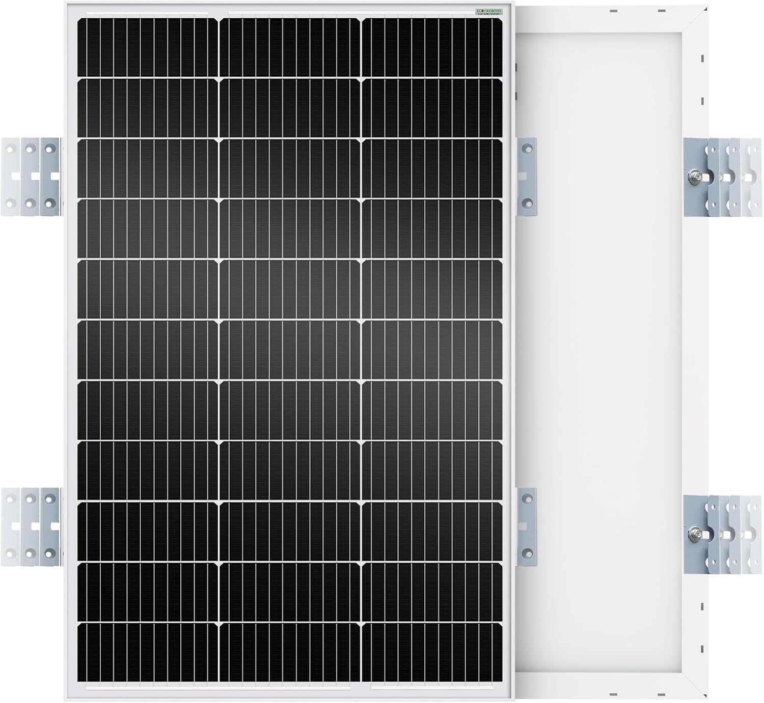 ECO-WORTHY 100W Solar Panel: Easy Install for Off-Grid Power