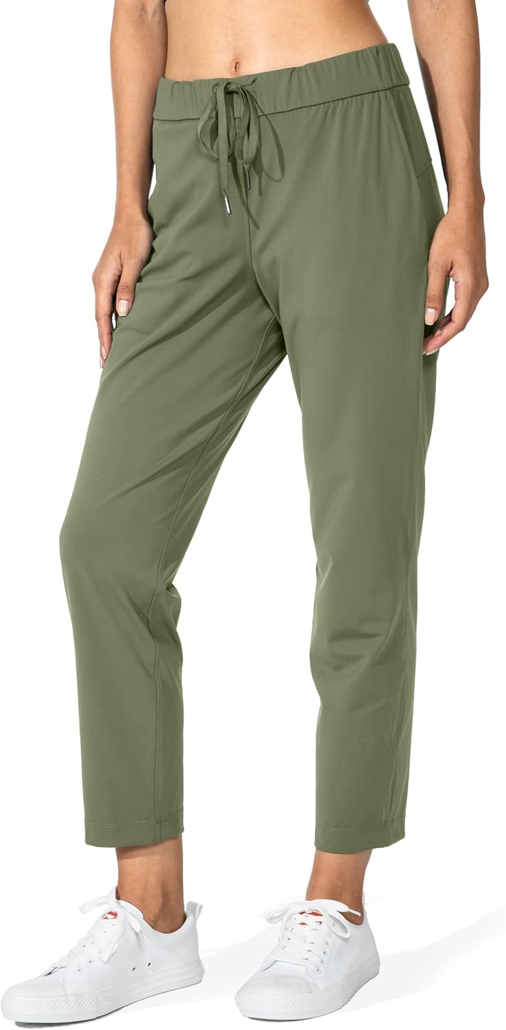 G Gradual Women's 7/8 Stretch Ankle Sweatpants with Pockets