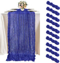Blue Cheesecloth Table Runner 10 Pack 10FT - Rustic Royal Blue Runners