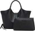 Women's Hobo Purse Faux Leather Shoulder Bag & Tote Handbag - Spacious