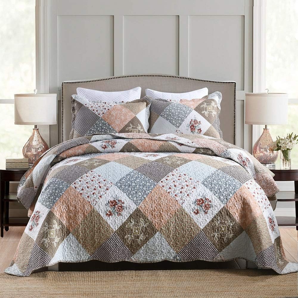 Travan 3-Piece Queen Quilt Set for All Season Comfort