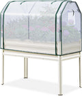 Large Raised Garden Bed with Cover - Elevated Planter Box for Patio