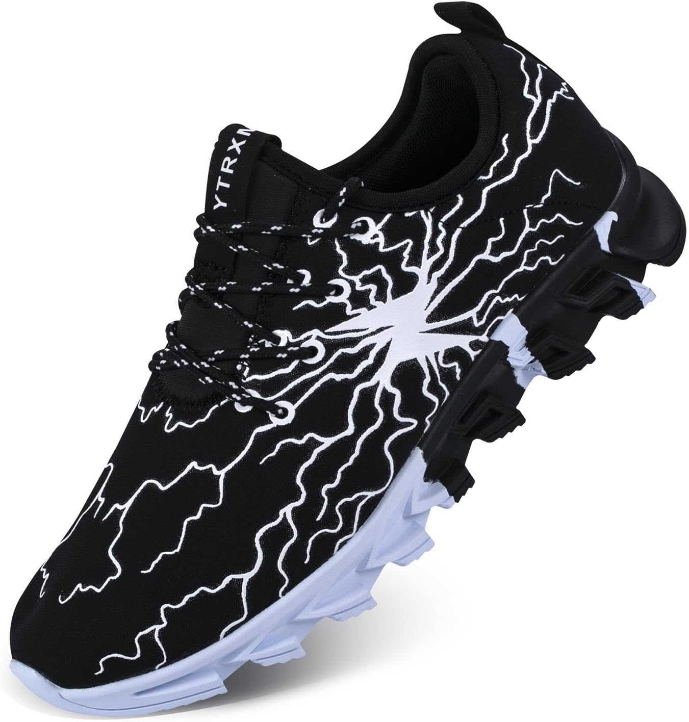 YTRXM Boys Running Sneakers Lightweight Slip on Tennis Shoes