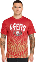 Zubaz NFL Teams Men's Vibrant Team Colors Graphic T-Shirt (Style 88D1)