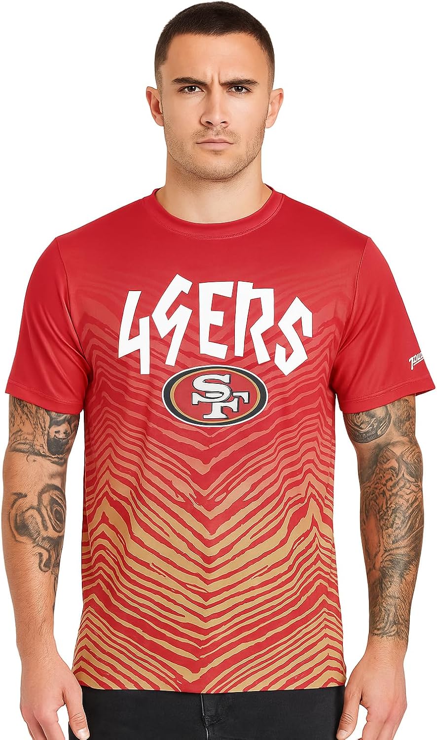 Zubaz NFL Teams Men's Short Sleeve Graphic T-Shirt for Fans