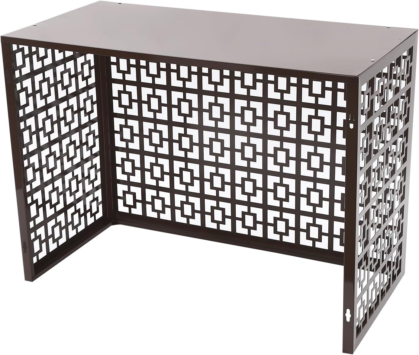 Outdoor Privacy Solution for AC & Trash: Metal Fence Panel Set