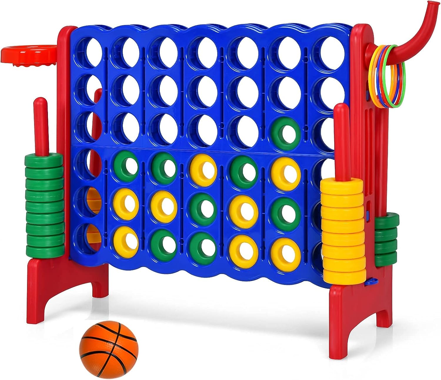 Costzon Giant 4-in-A-Row Game for Endless Fun Indoors & Outdoors