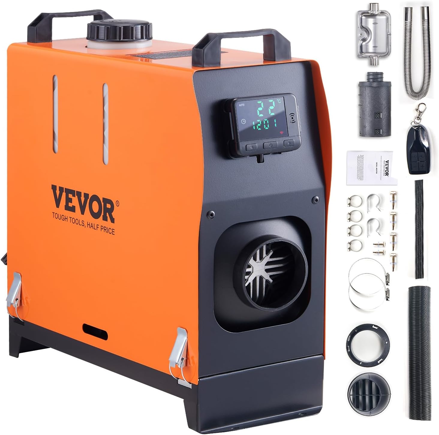 8KW VEVOR Diesel Heater: Fast Heat Anywhere!