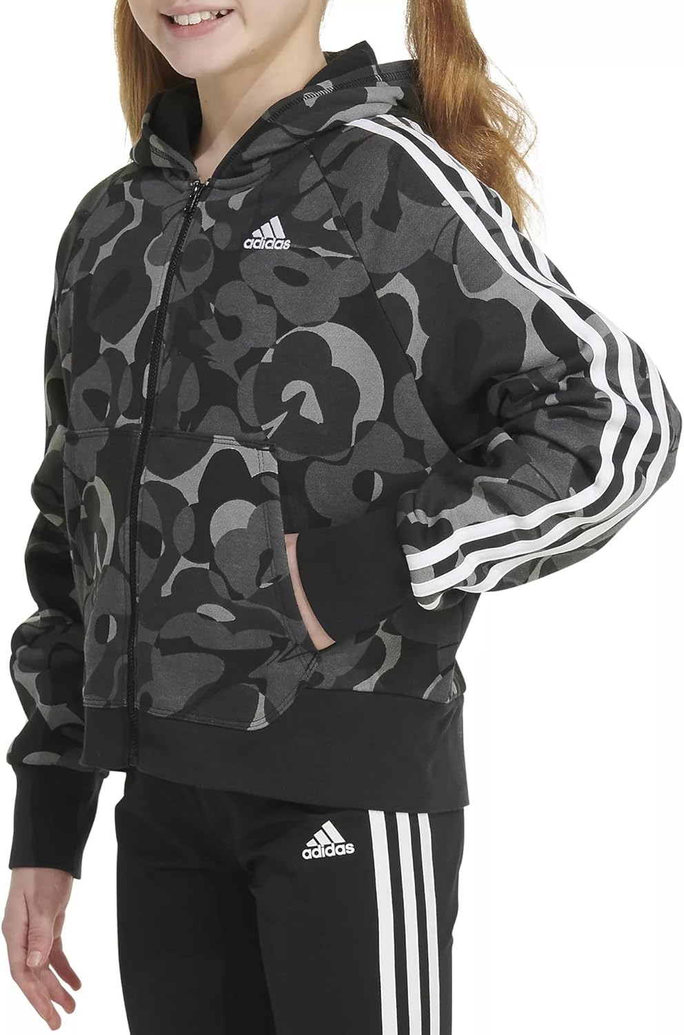 Cozy & Stylish adidas Girls' Hooded Fleece Jacket