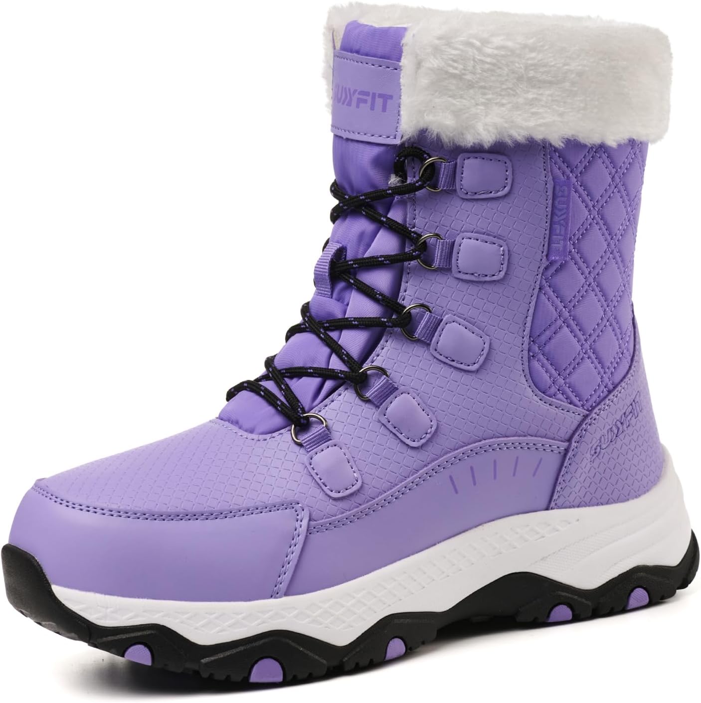 Snow Boots for Women Waterproof Mid-Calf Booties for Winter