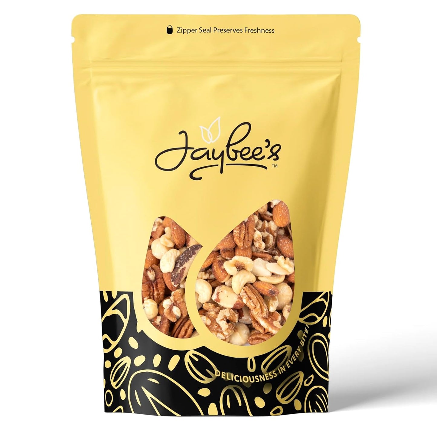 Raw Deluxe Mixed Nuts Unsalted 3 Pound - Premium Nut Blend