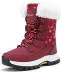 COOJOY women's waterproof winter snow boots for hiking and comfort