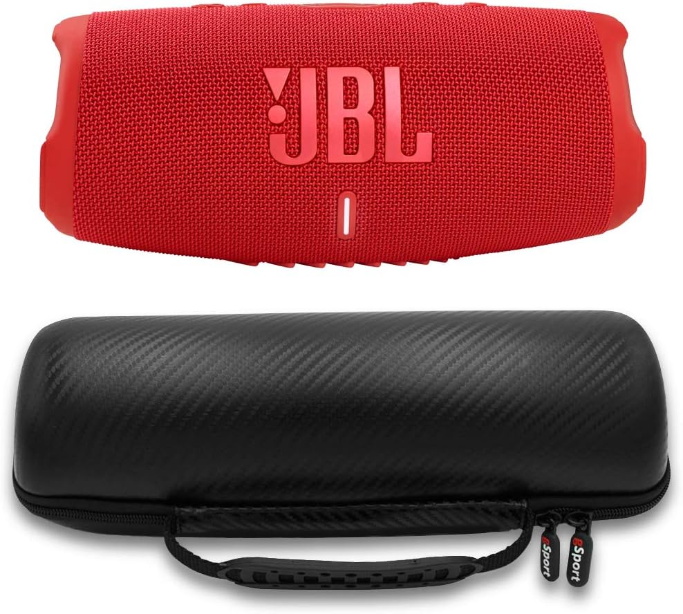 JBL Charge 5: Waterproof Speaker with Powerbank, Carbon Fiber Case