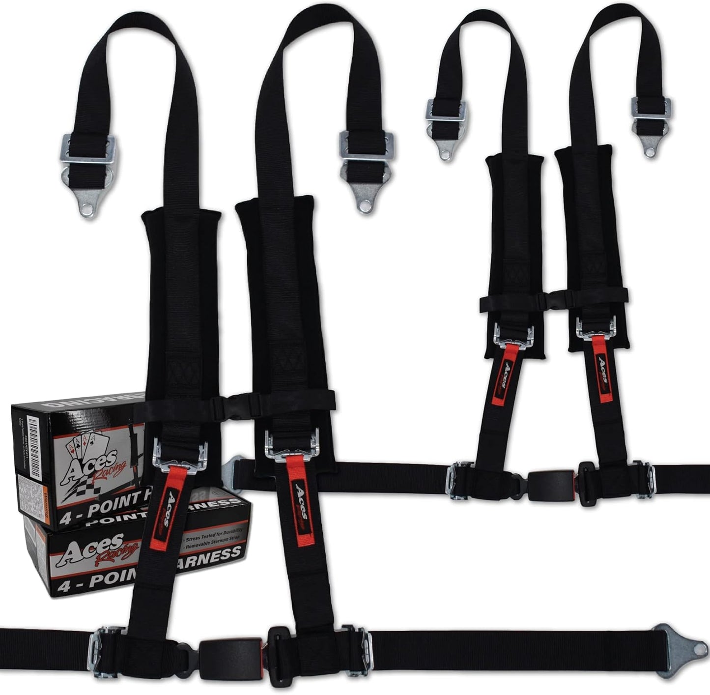 4 Point Harness Pair with 2 Inch Padding for Offroad Use