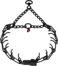 Durable Black Stainless Steel Dog Collar by Herm Sprenger for Training