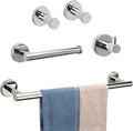 Vanloory 5 Piece Bathroom Hardware Set 24in Towel Bar - Durable Chrome