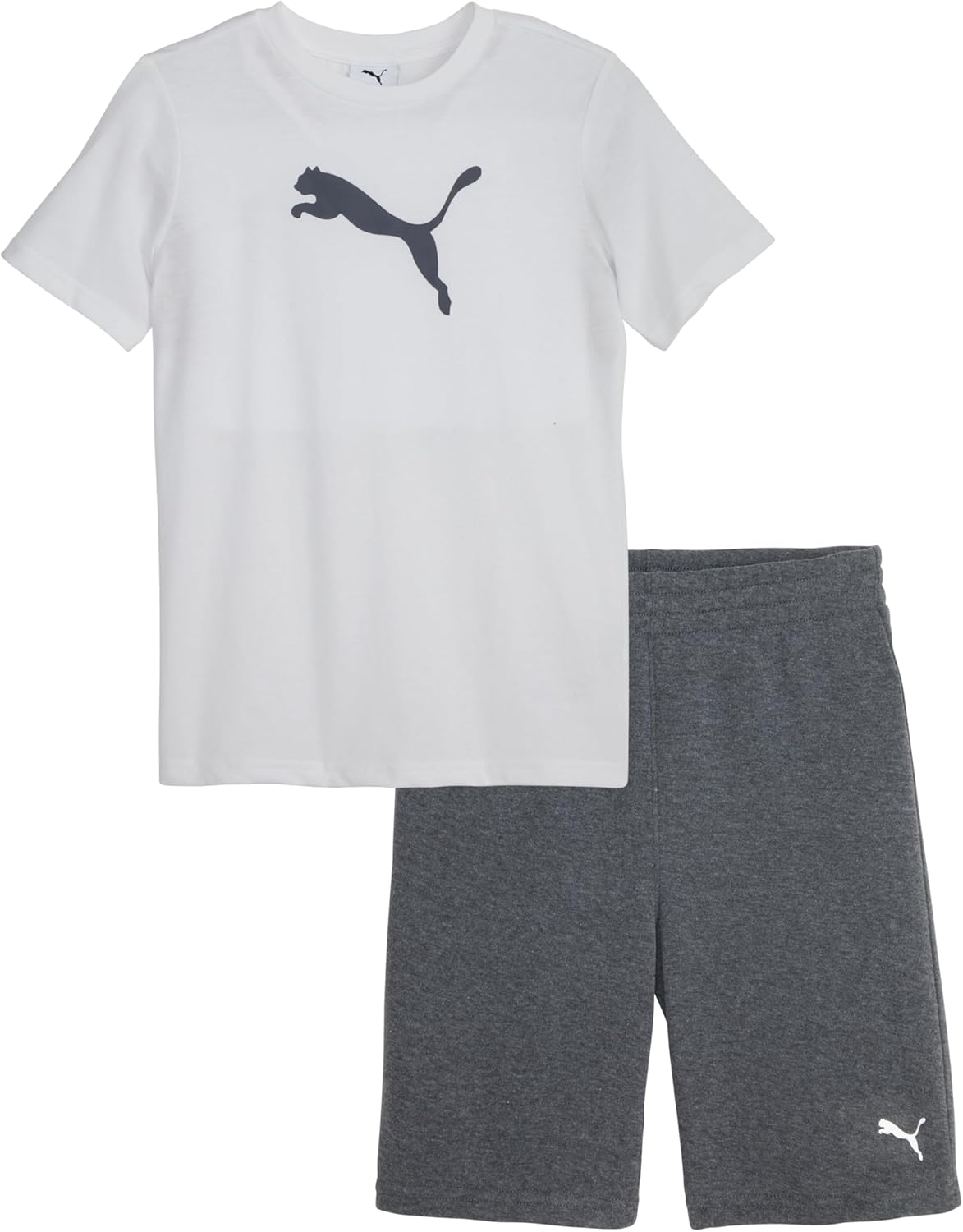 PUMA Boys 2 Piece Set: Short Sleeve Tee & Matching Shorts