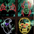 Halloween Window Silhouette Lights 16in 4 Pack - Color LED Holiday
