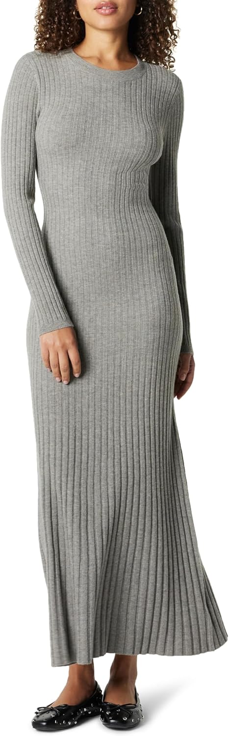 The Drop Womens Ashlyn Ribbed Sweater Maxi Dress Review
