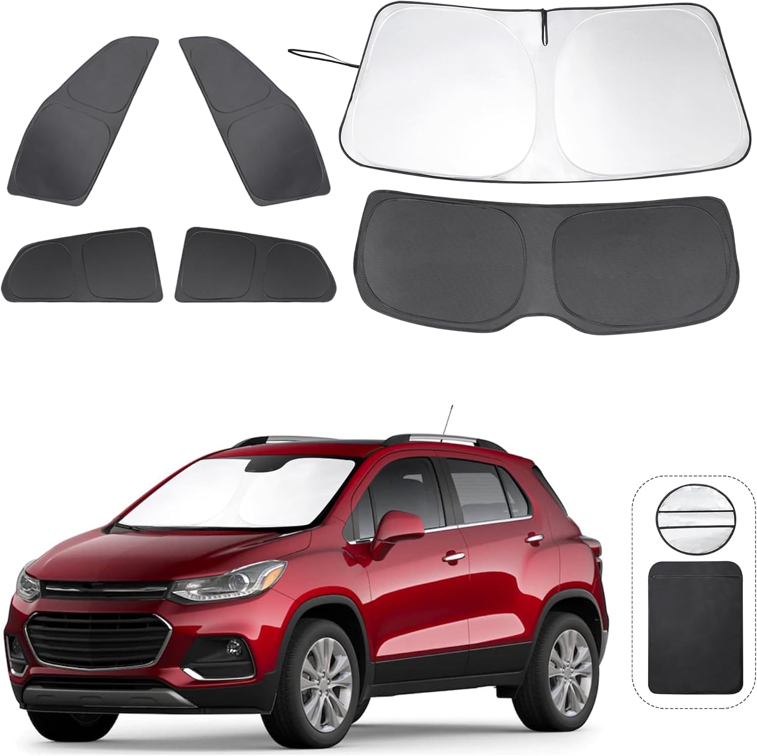 LHFLIVE 6PCS Windshield Sun Shade for Chevy Trax 2013-2023