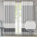 Madison Park Window Curtain Single Panel Faux Silk - Elegant Pleats