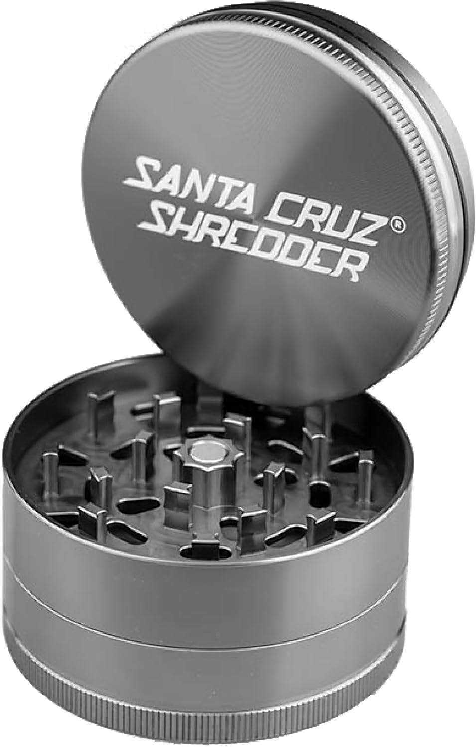Santa Cruz Shredder Metal Herb Grinder with Knurled Top Design