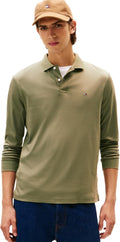 Tommy Hilfiger Men's Long Sleeve Casual Polo Shirt - Classic Fit