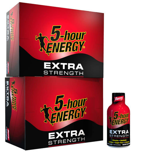 5-hour ENERGY Shot Extra Strength Berry for Instant Energy Boost