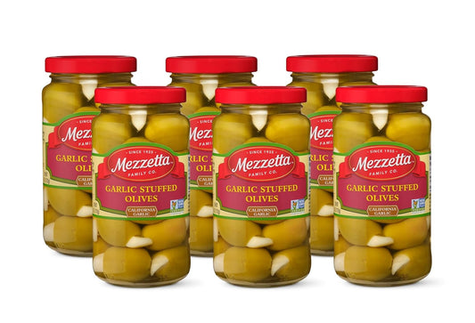 Mezzetta Garlic Stuffed Olives - Savory Greek Green Olives