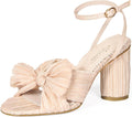 Bow Knot Heeled Sandals Women - Comfortable Chunky Heel Size