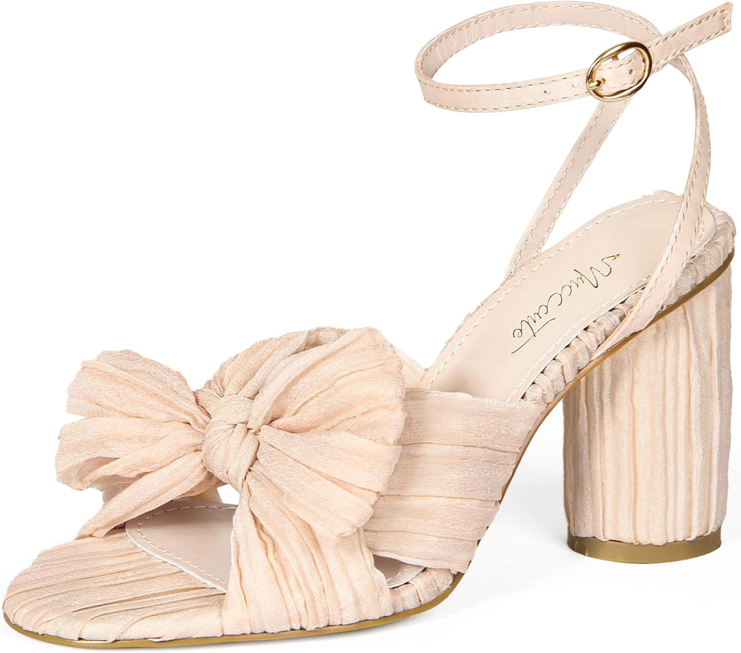 Stylish Bow Knot Heeled Sandals for Women - Perfect for Any Occasion