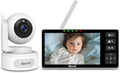 Baby Monitor 5.5 in HD Split-Screen with Panoramic Zoom - Reliable