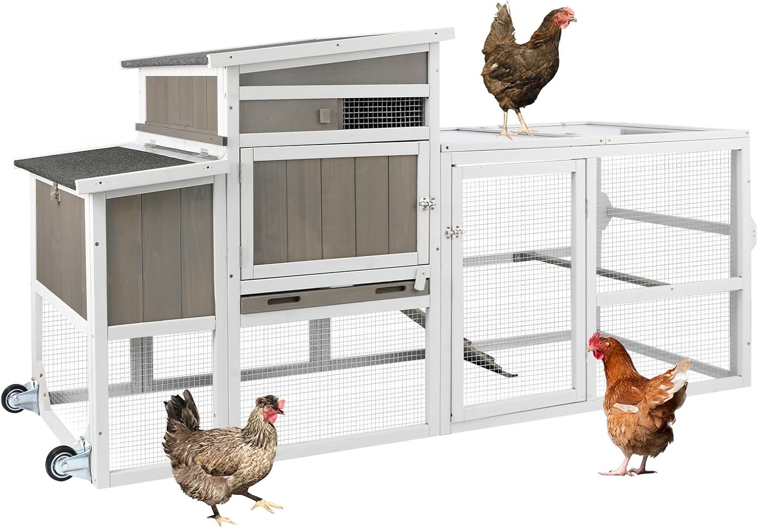 Gowoodhut Mobile Chicken Coop - Portable & Spacious!