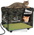 Indestructible Heated Cat House for Outdoor Cats - Waterproof