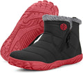 Womens Mens Barefoot Ankle Snow Boots - Warm Fur Lined Zero Drop