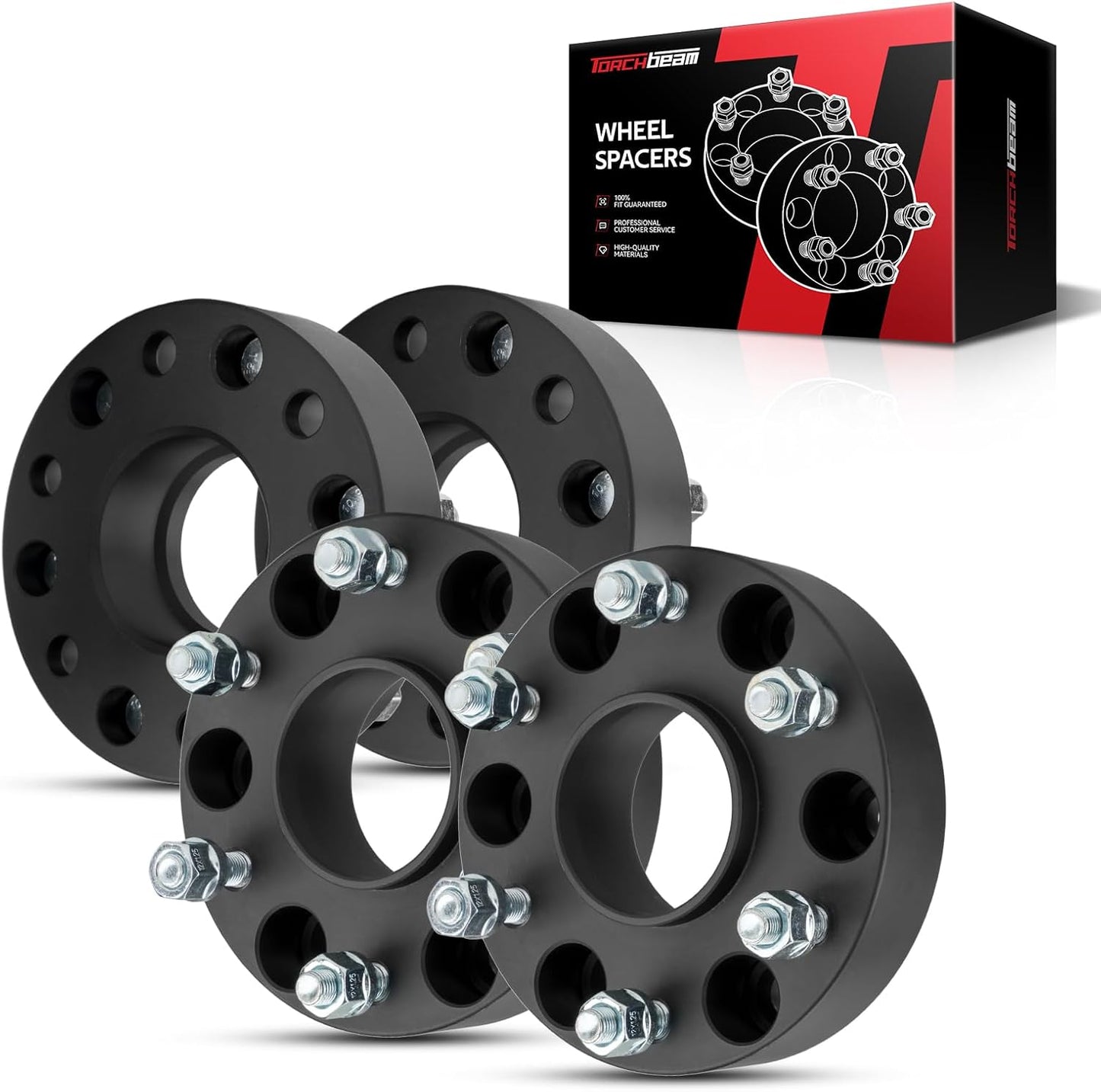 Torchbeam 6x5.5 Hub Centric Wheel Spacers 1.5 inch for Titan